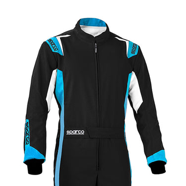 Sparco-Thunder_kart_race_Suit_Black/Blue_closeup_Image